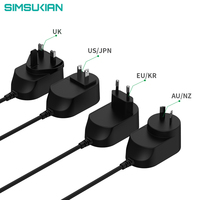 Alimentation électrique 12V1A 24V0.5A, adaptateur secteur US, adaptateur 24v0.5a, alimentation pour bande LED, adaptateur 12W