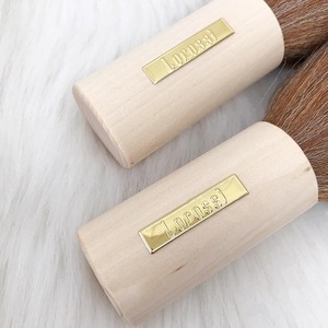 Pinceau à poudre avec manche en bois de grande taille, manche diamanté, pinceau de maquillage doux pour poudre visage et nettoyage des ongles - Product Image 2