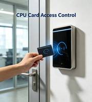 Lecteur de cartes CPU, lecteur de cartes intelligentes sans contact, encodeur de cartes IC, système de contrôle d'accès, lecteur RFID crypté anti-copie