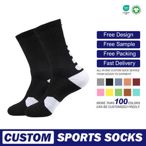 Elite Men's Custom Basketball Soccer Breathable Quick Dry Combed Cotton Ankle Sport <strong>Socks</strong> for Autumn Bottom Logo Breathable - Product Image 1