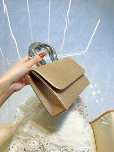 New Cross-border High-class Shiny <b>Small</b> Square PVC Fairy Clutch Crossbody Evening <b>Bag</b> Cover Tanjing - Product Image 2