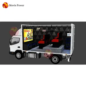 Venda quente investimento interativo caminhão de jogo de tiro móvel 7d equipamento de cinema para venda