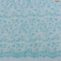 Luxe élégant fleurs mariée dentelle tissu français maille Tulle pour robes de soirée de mariage