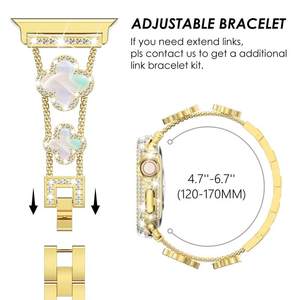 Correas de <span class=keywords><strong>Reloj</strong></span> Inteligente de Acero Inoxidable para <span class=keywords><strong>Mujer</strong></span>, Brazalete de Metal Universal de 22mm-49mm para <span class=keywords><strong>Apple</strong></span> <span class=keywords><strong>iPhone</strong></span> 17 - Product Image 4