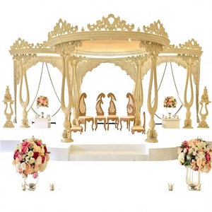 Elegante Mandap de Madera Tallado a Mano para Bodas, Nuevo Diseño de Mandap Mayur para Bodas Gujarati, Mandap para Bodas con Temática Vintage - Product Image 1