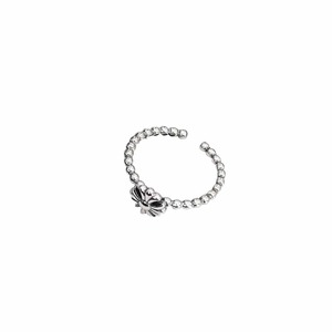 925 Sterling Silver Vintage Cross <b>Open</b> <b>Ring</b> For Women Minimalist Style Everyday Wear - Product Image 5