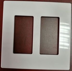 Barep 2 Gang Trang Trí Hình Chữ Nhật Điện Screwless An Toàn Hội Đồng Quản Trị Bé PC Ổ Cắm Ổ Cắm Tường Tấm Bìa Bao Gồm - Product Image 2