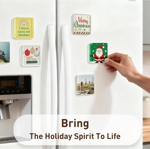 Aimant de réfrigérateur en acrylique personnalisé, forme personnalisée, cadeau promotionnel, logo imprimé personnalisé, décoration magnétique de fête de dessin animé - Product Image 1