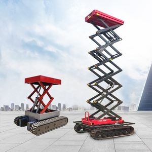 Лидер продаж, электрическая гусеничная подъемная платформа с дистанционным управлением грузоподъемностью 1 т, высота подъема 0-1000 мм, Прямая поставка с завода - Product Image 4