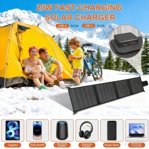 Panel Solar Portátil Plegable de 20W, Ultra Delgado, Alta Eficiencia, Certificado TUV, Ligero, para Senderismo y Camping, Novedad 2025 - Product Image 5