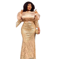 Robes de Soirée Longues de Luxe Grande Taille Africaines de Dubaï à Paillettes pour Femmes Tenues de Fête Ankara Turquie Robes Vêtements Africains