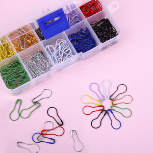 300 Piezas <span class=keywords><strong>de</strong></span> Imperdibles Metálicos Coloridos en Forma <span class=keywords><strong>de</strong></span> Pera, Clips para Crochet, Accesorios para Tejer, Marcadores para <span class=keywords><strong>Punto</strong></span> <span class=keywords><strong>de</strong></span> <span class=keywords><strong>Cruz</strong></span> - Product Image 3
