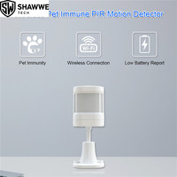Sistema de Alarma Inalámbrico con Sensor de Movimiento PIR, Material ABS, Diseño Portátil, Control por Aplicación, para Seguridad del Hogar