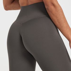 Gym Athletic Wear Collants de compression pour femmes Taille haute Sports Gris Push up Yoga Leggings - Product Image 3