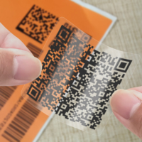 Étiquette de code bidimensionnelle à données variables personnalisée autocollant de code bidimensionnel de haute qualité étanche et résistant aux rayures