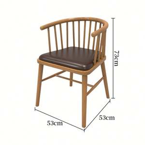 Sillas de comedor de madera clara de lujo personalizadas de fábrica para cafeterías y cafeterías, muebles industriales duraderos para restaurantes - Product Image 6