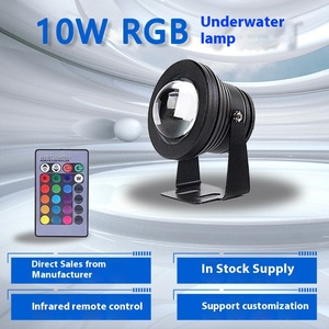 Cổ phiếu cung cấp 10 Wát RGB dưới nước <span class=keywords><strong>LED</strong></span> ánh sáng IP68 đánh giá cho Giáng sinh cảnh quan chiếu sáng hồ bơi cá trang trí chiếu sáng - Product Image 3