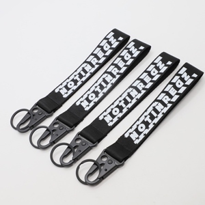 Custom Durable Nylon Keychain Lanyard Skate Parks Extreme Sports Events Carabiner Short Lanyard for Streetwear Skate Brands - Product Image 1