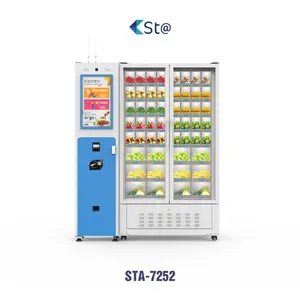 24 Stunden Automatischer Schließfach automat mit Kühl funktion für frisches Obsts alat Sushi Fleisch Blume Gemüse Ei