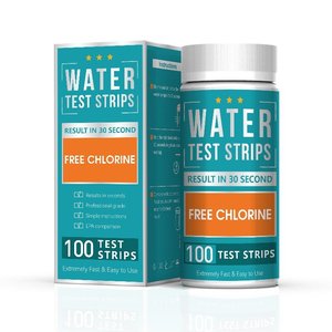Kit de test à domicile pour l'analyse de l'eau – Bandes de test de la chimie de l'eau W-2 (<span class=keywords><strong>pH</strong></span>, chlore libre/résiduel/actif) – 100 bandes - Product Image 3