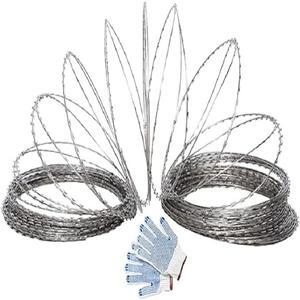 Fil de fer barbelé en acier personnalisé, 246 pieds de fil de fer barbelé, 5 bobines par rouleau, clôture en fil de fer barbelé, clôture en fil de fer barbelé - Product Image 1