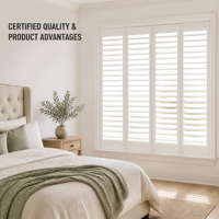 Volets de plantation, revêtements de fenêtres sur mesure, fabricant OEM ODM, solutions de vente en gros pour les revendeurs et les projets d'aménagement intérieur