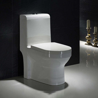 Ensemble de sanitaires de salle de bain en céramique, WC, lavabo, évier, siphon en S, chasse d'eau double, montage au sol, en gros