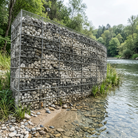 Panier en gabion soudé galvanisé à chaud, robuste, pour travaux d'ingénierie civile, projets de jardinage, mur en gabion modulaire