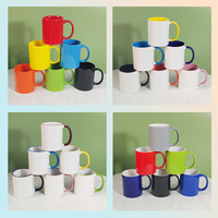 Tasses à café en céramique pour sublimation, 11Oz, blancs, transfert de chaleur, en porcelaine, avec logo, vente en gros, livraison gratuite