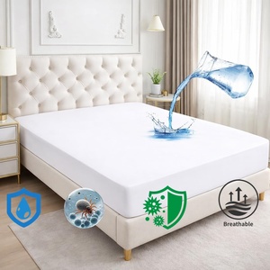 Protège-matelas en tissu éponge hypoallergénique, doux, respirant et imperméable - Product Image 1