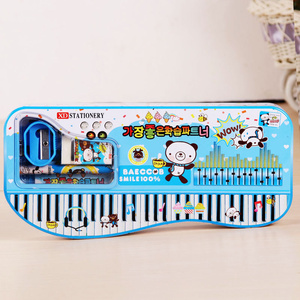Piano Violin Music Notes Pencil Case Office Stationery Organizer Simple