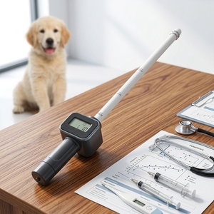 Günstiger Fabrikpreis: Vollautomatischer Veterinär-Ovulations- und Trächtigkeitsdetektor mit 3-Sekunden-LCD-Anzeige für Rinder und Pferde - Product Image 1
