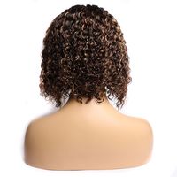 13x4 Lace Front Perruque Ombre Brun 4/27 Bouclés Vague Secondaire Couleur Dentelle Frontale Perruques de Cheveux Humains