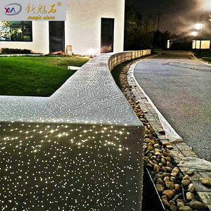 New Magic Stone Translucent <b>Cement</b> Bench XMS-TGSN Outdoor Landscaping LED Illuminated Hollow Blocks - Product Image 5