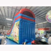 Toboggan gonflable commercial personnalisé LUNA Park Slide gonflable Bounce Sky Wheel Dry Slide pour parc d'attractions pour enfants et adultes