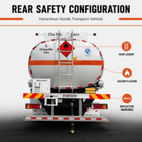 Nouveau Camion Mini-Citerne Diesel Dongfeng en Alliage d'Aluminium 10 Tonnes Euro 6 National VI Non Surpoids pour le Transport de Marchandises Dangereuses