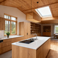 Cabane en bois moderne Maison en kit européenne à ossature en A 3 chambres Cottage personnalisé Maison préfabriquée de luxe Villa