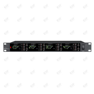 Micrófonos inalámbricos UHF profesionales de cuatro canales con bodypack dinámico - Product Image 6