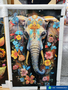 Affiche murale d'art nordique <span class=keywords><strong>noir</strong></span> <span class=keywords><strong>et</strong></span> <span class=keywords><strong>blanc</strong></span> avec impression de girafe, d'éléphant, de zèbre, de lion, décoration intérieure, impression sur toile, peinture d'animaux personnalisée - Product Image 2