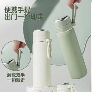 Stainless Steel Insulated Water <b>Bottle</b> 500Ml 600Ml Portable Travel <b>Thermos</b> For Men Women Office Use - Product Image 3