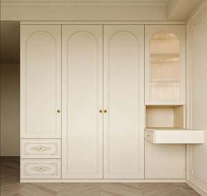 Armario Multifuncional con Escritorio, Puerta Corredera, Muebles de Dormitorio, Armario de Almacenamiento para Apartamentos Pequeños - Product Image 1