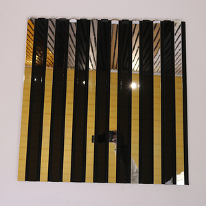 Panneau acoustique en bois à rainures en V asymétriques, 100% fibre de polyester, pour l'absorption acoustique des appartements, écologique, pour la construction - Product Image 4