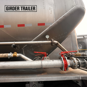 รถพ่วงบรรทุกสินค้าแบบถัง 2 เพลา 3 เพลา สำหรับบรรทุกแป้ง รถพ่วงไซโลซีเมนต์แบบตุรกี รถพ่วงบรรทุกซีเมนต์แบบถังขนาด 50 ตัน - Product Image 6