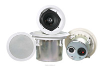 Système de sonorisation, haut-parleur encastré au plafond 5 pouces, 2,5W-5W-10W-20W, haut-parleur coaxial pour plafond avec couvercle en ABS