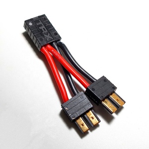 Kabel Adaptor Konektor TRX Berlapis Emas, Kabel Ekstensi Paralel Y Splitter, Adaptor 1 ke 2 untuk Balap RC - Product Image 1