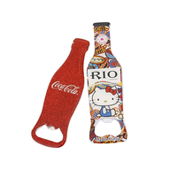 Ouvre-bouteille magnétique de bière de barre de sublimation en métal personnalisé en gros