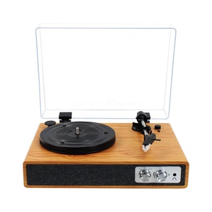 Máy hát đĩa than sản xuất tại Trung Quốc, máy nghe nhạc Bluetooth, máy nghe nhạc đĩa than mới có nắp che bụi - Product Image 4