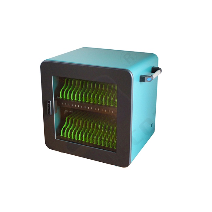 Новый дизайн, лакированный деревянный материал, легкий вес, 32 перегородки, USB зарядный шкаф