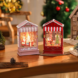 โคมไฟคริสต์มาสทรงลูกโลกหิมะหมุนได้ พร้อมไฟ LED รูปซานต้าในโรงงาน  มี<span class=keywords><strong>เพลง</strong></span> 8 <span class=keywords><strong>เพลง</strong></span> - Product Image 4