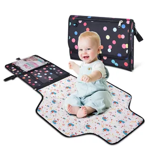 Factory Custom New Mum Gift Baby Changing Pad Padded Diaper Clutch Bag